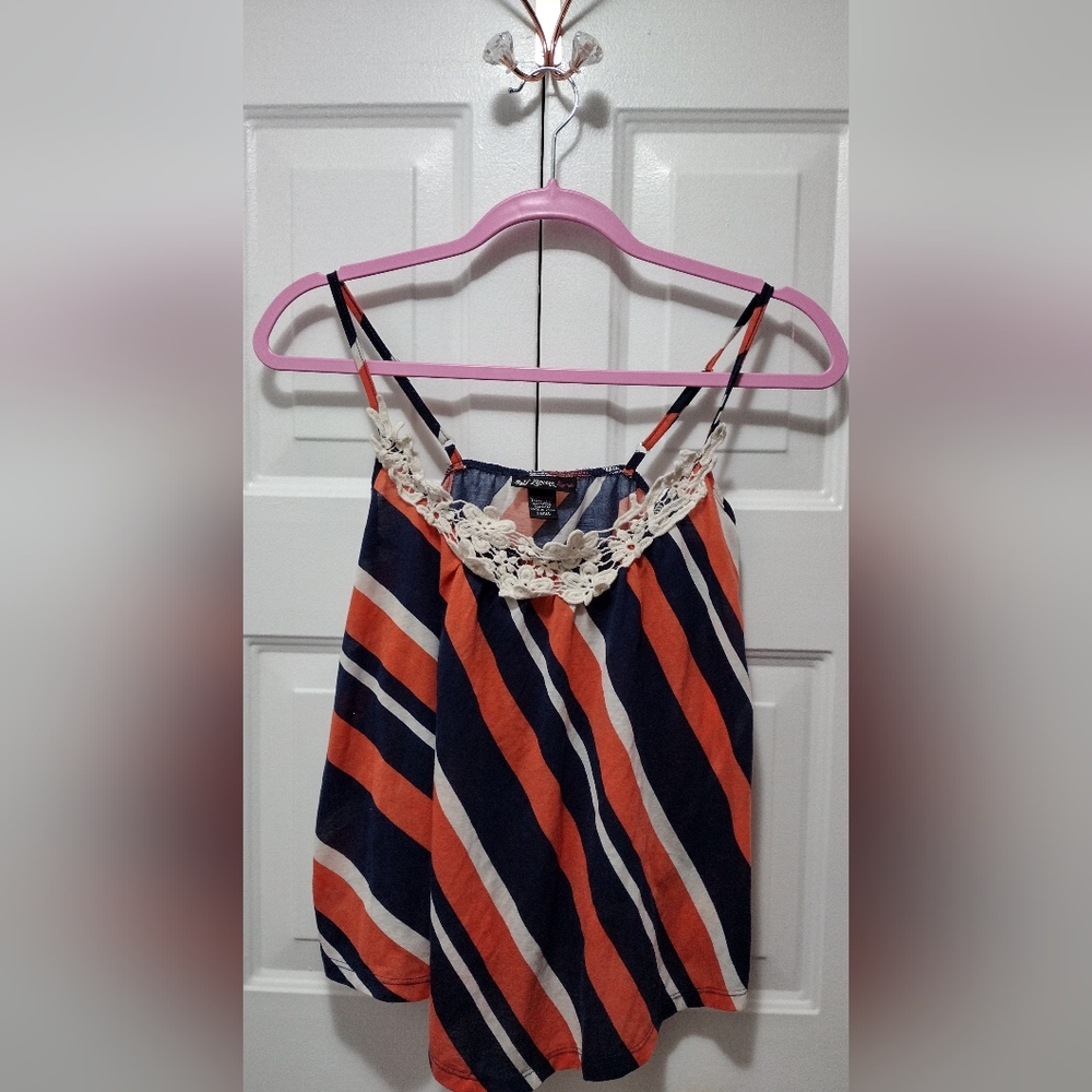 Self Esteem Multi-Color Striped Tank Small